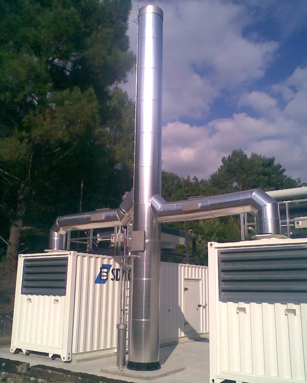 Nested (gigogne) chimney