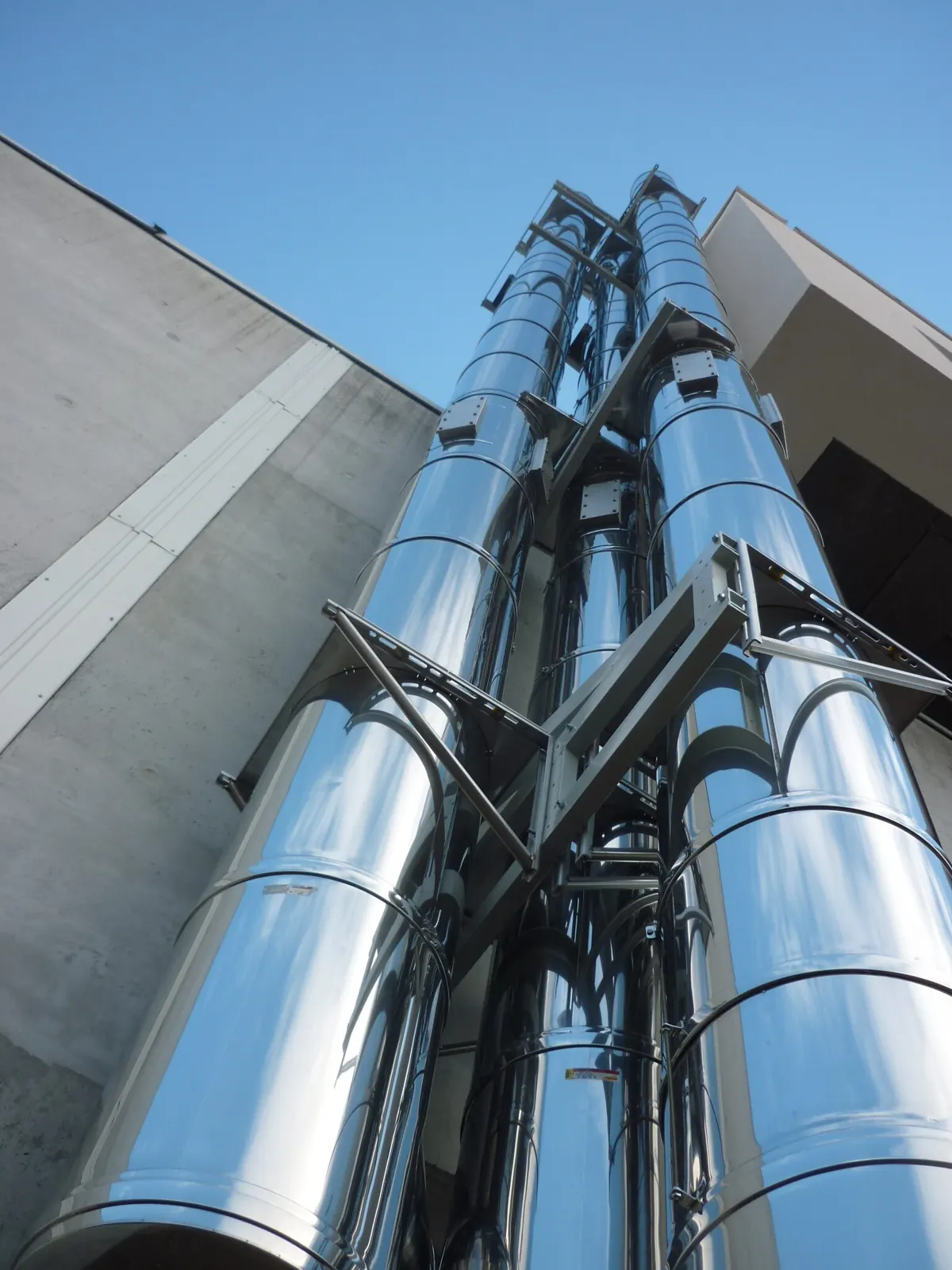 Therm+GEP flues at Annecy hospital