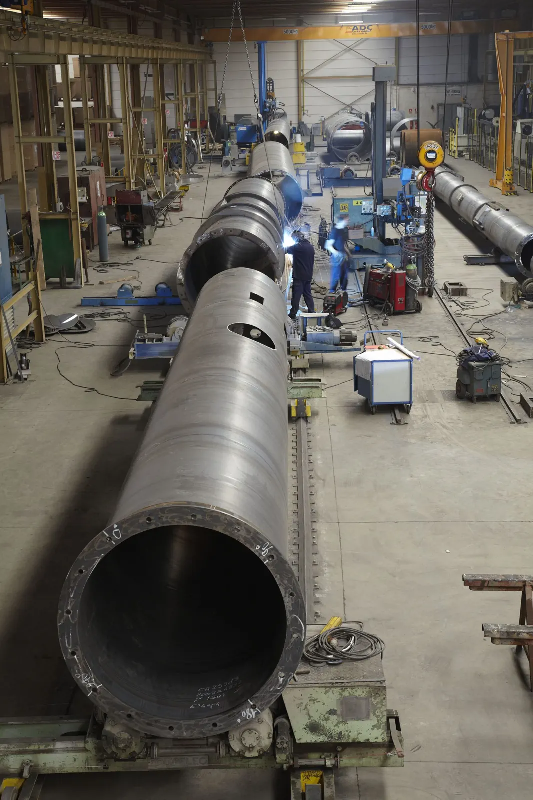Atelier de fabrication de cheminées industrielles Beirens